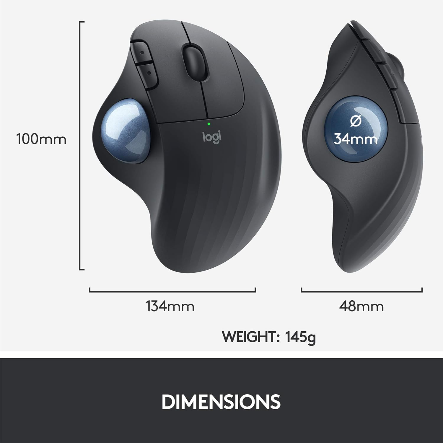Logitech ERGO M575 Wireless Trackball Mouse Logitech ERGO M575 Wireless Trackball Mouse